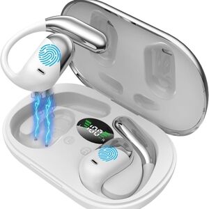 Wireless Earbuds with Charging Case - White
